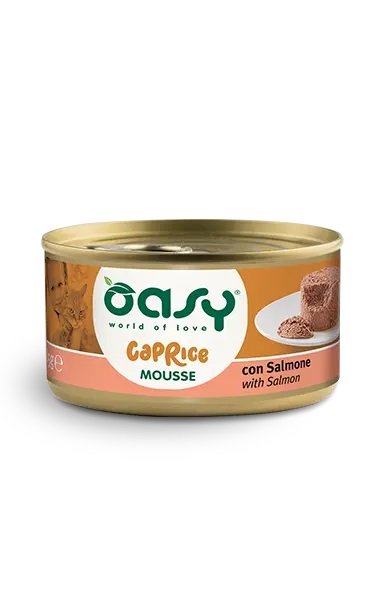 Oasy Gatto Caprice Mousse Adulto Salmone 85 Gr
