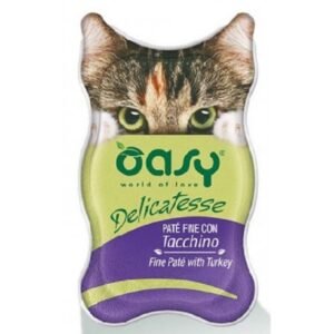 Oasy Gatto Delicatesse Pate' Adulto Tacchino 85 Gr