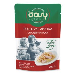 Oasy Gatto More Love In Busta Adulto Pollo & Anatra 70 Gr