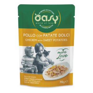 Oasy Gatto More Love In Busta Adulto Pollo & Patate Dolci 70 Gr