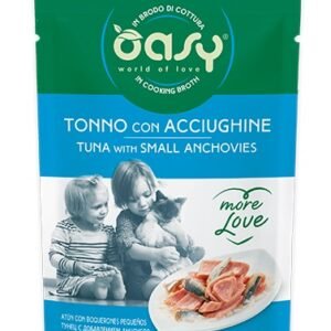 Oasy Gatto More Love In Busta Adulto Tonno & Acciughine 70 Gr