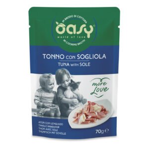 Oasy Gatto More Love In Busta Adulto Tonno & Sogliola 70 Gr