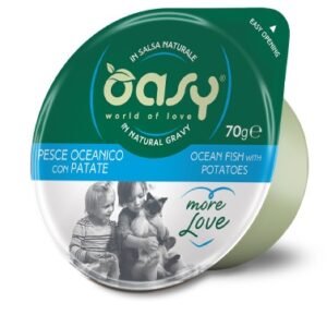 Oasy Gatto More Love In Cup Adulto Pesce Oceanico & Patate 70 Gr