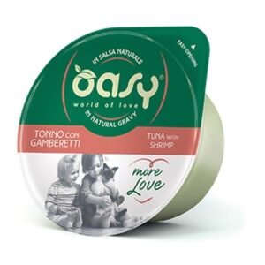 Oasy Gatto More Love In Cup Adulto Tonno & Gamberetti 70 Gr