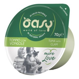 Oasy Gatto More Love In Cup Adulto Tonno & Vongole 70 Gr