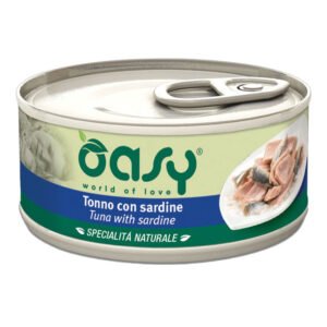 Oasy Gatto Specialita' Naturali In Lattina Adulto Tonno & Sardine 70 Gr