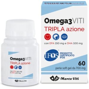 Omega 3 Viti Integratore Benessere Cardiaco 60 Perle
