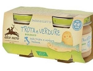 Omogeneizzato Di Trota E Verdure Biologico 2x80 g Vasetti