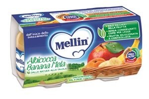 Omo mellin alb/ban/mela 2x100g