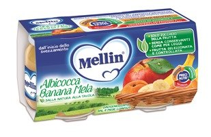Omo mellin alb/ban/mela 2x100g