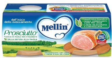 Omo mellin prosciutto 2x120g