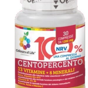 Optima Colours of Life Centopercento Integratore Multivitaminico e Multiminerale 30 Compresse