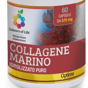 Optima Colours Of Life Collagene Marino Integratore Pelle e Ossa 60 Capsule