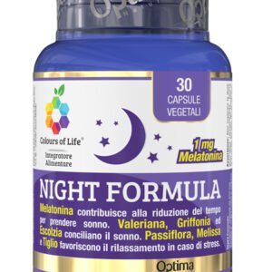 Optima Colours of Life Night Formula Integratore 30 Capsule Vegetali
