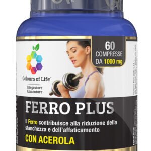 Optima Naturals Colours of Life Ferro Plus Con Acerola Integratore Difese Immunitarie 60 Compresse