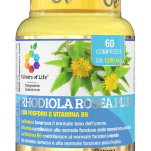 Optima Naturals Colours of Life Rhodiola Rosea Plus Integratore Tono dell’Umore 60 Compresse