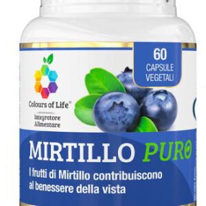 Optima Naturals Mirtillo Puro Colours Of Life Integratore Vista 60 Capsule