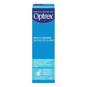 Optrex Multi Azione Bagno Oculare per Occhi Stanchi Arrossati e Irritati 100 ml