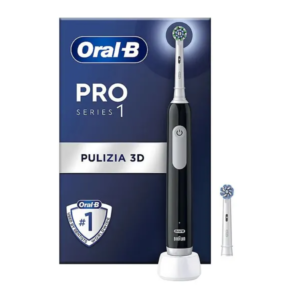 Oral-B Pro Series 1 Spazzolino Elettrico Nero + 1 Testina Di Ricambio