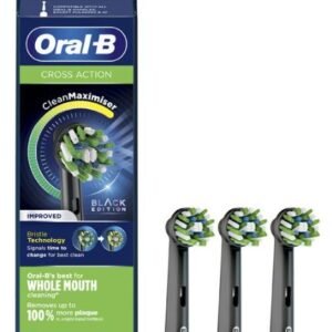 Oralb power refill eb50 crossaction black 3 pezzi