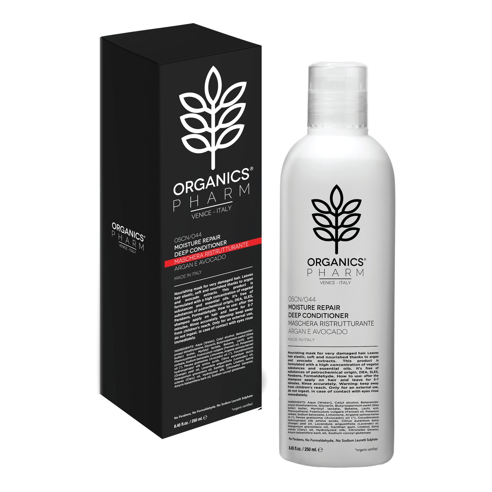Organics pharm moisture repair deep conditioner argan and avocado