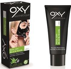 Oxy black mask maschera viso al carbone e aloe vera 100ml