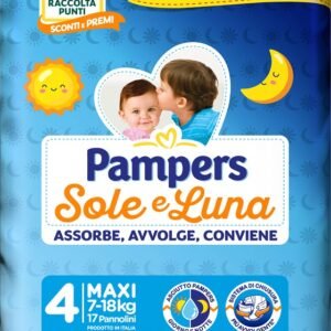 Pampers sole&luna maxi 17 pezzi