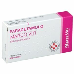 Paracetamolo marco viti 500 mg 20 compresse