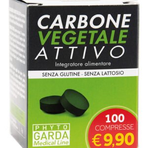 Phyto Garda Carbone Vegetale Attivo Integratore 100 Compresse
