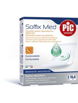 Pic Cerotto In Tessuto Non Tessuto Soffix Med 10X8 cm 5 Pezzi