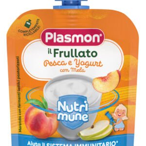 Plasmon nutri-mune pesca/yogurt con mela 85 g
