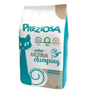 Preziosa Gatto Lettiera Igienica Ultra Clumping Sapone Di Marsiglia 5 Lt