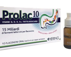 Prolac10 fermenti lattici 15 miliardi 10 flaconcini 8 ml