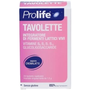Prolife Tavolette Integratore Di Fermenti Lattici Vivi Bambini 24 Tavolette Masticabili