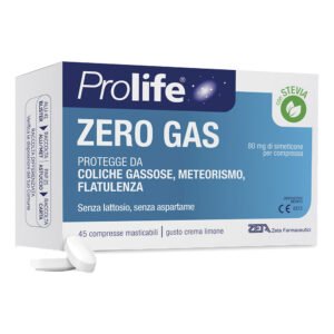 Prolife Zero Gas Integratore Contro Gonfiori e Flatulenza 45 Compresse
