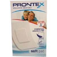 Prontex Soft Pad Compresse Adesive In Tnt 5x7 cm 5 Pezzi