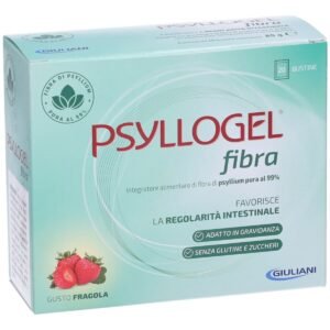 Psyllogel Fibra Integratore Intestinale Gusto Fragola Senza Zucchero 20 Bustine