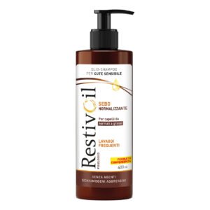 Restivoil Fisiologico Sebonormalizzante Olio Shampoo Antiforfora Capelli Grassi 400 ml