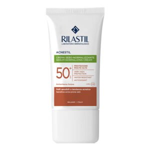Rilastil Acnestil Crema Sebo Normalizzante Solare SPF 50+ Viso 40 ml