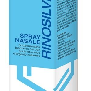 Rinosilver soluzione salina ipertonica 3% con acido ialuronico e argento colloidale spray nasale 20 ml