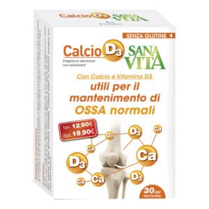 SanaVita CalcioD3 Integratore Alimentare 30 Compresse