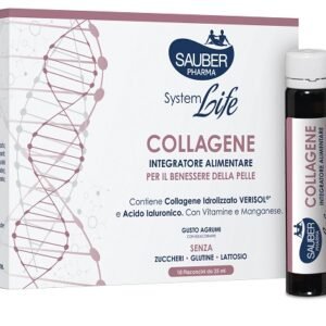 Sauber systemlife antieta' collagene 10 flaconcini da 25 ml