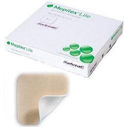 Schiuma di poliuretano assorbente sottile con strato di contatto in silicone morbido mepilex lite 15x15 5 pezzi