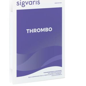 Sigvaris thrombo gambaletto corto punta aperta bianco s