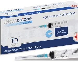 Siringa da infusione sterile da 5 ml con ago indolore ultrafine gauge 23 10 pezzi