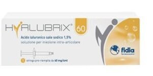 Siringa intra-articolare hyalubrix 60 acido ialuronico 1,5% 60 mg 4 ml no eto