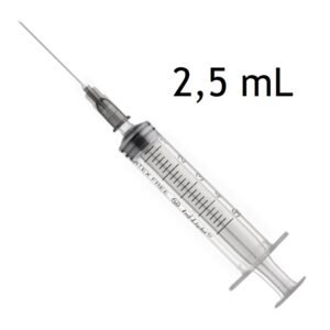 Siringa Pic Sterile 2,5Ml Ago 22Gx0.70X30 100 Pezzi Nuova Referenza