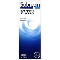 Sobrepin Sciroppo 40mg/5ml Sobrerolo Trattamento Affezioni Respiratorie con Ipersecrezione, 200ml