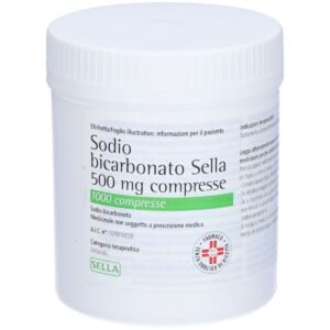 Sodio Bicarbonato Sella 500 mg 1000 Compresse