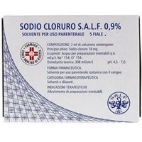 Sodio Cloruro 0,9 % Solvente Per Uso Parenterale 5 Fiale Da 10 Ml